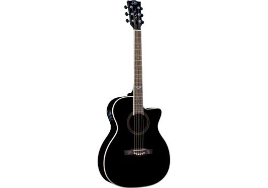 EKO Guitare Auditorium cutaway electro See Through Black