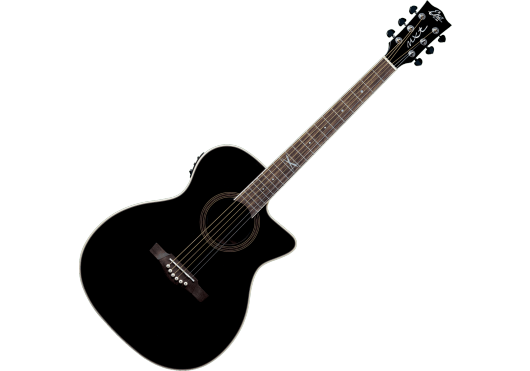 EKO Guitare Auditorium cutaway electro See Through Black