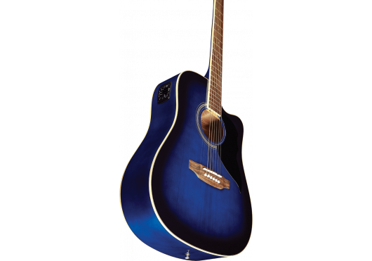 EKO Guitare électro Ranger Cutaway EQ Blue Sunburst