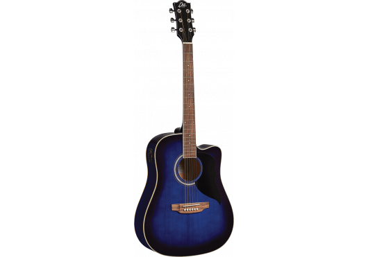 EKO Guitare électro Ranger Cutaway EQ Blue Sunburst