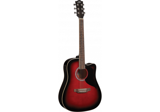 EKO Guitare électro Ranger Cutaway EQ Red Sunburst