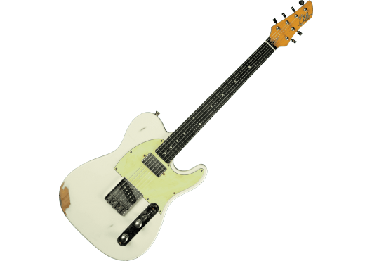 EKO Guitare Electrique Type Tele Tero Relic Olympic White