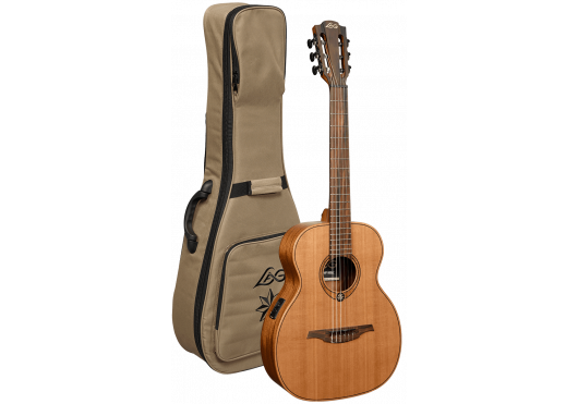 LAG Guitare acoustique Escapade Nylon Red Cedar Électro