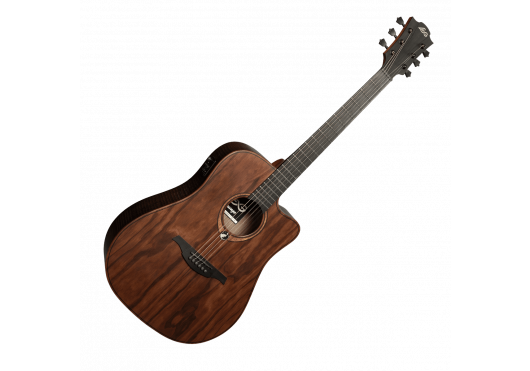 LAG Guitare acoustique Sauvage Dreadnought Pan Coupé Électro.