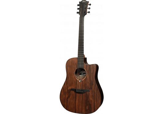 LAG Guitare acoustique Sauvage Dreadnought Pan Coupé Électro.