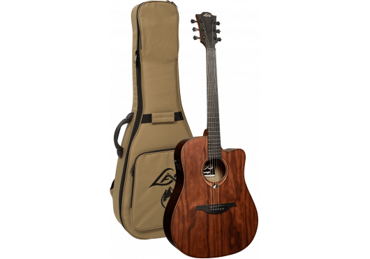 LAG Guitare acoustique Sauvage Dreadnought Pan Coupé Électro.