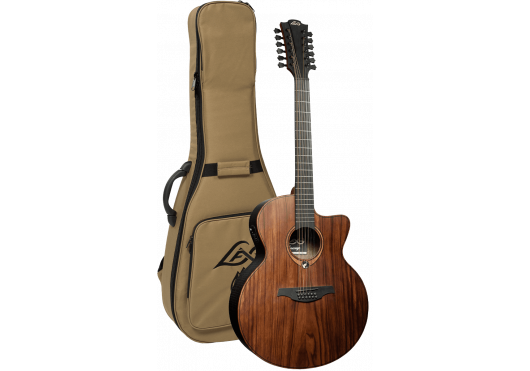 LAG Guitare acoustique Sauvage Jumbo 12 cordes Pan Coupé Électro