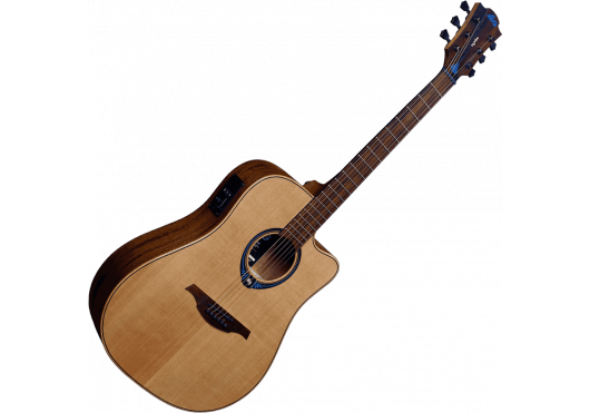 LAG Guitare HyVibe 10 Dreadnought Cutaway Electro