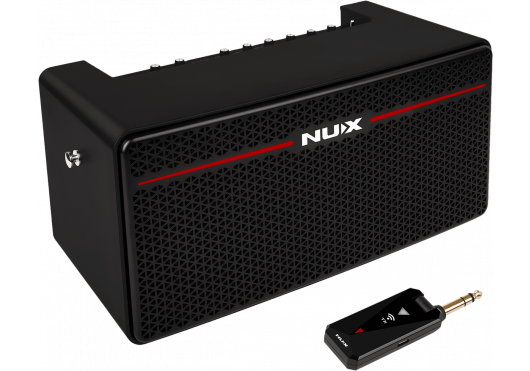 NUX Ampli guitare/basse stéréo à modélisation 30W Bluetooth + émetteur 2,4 GHz